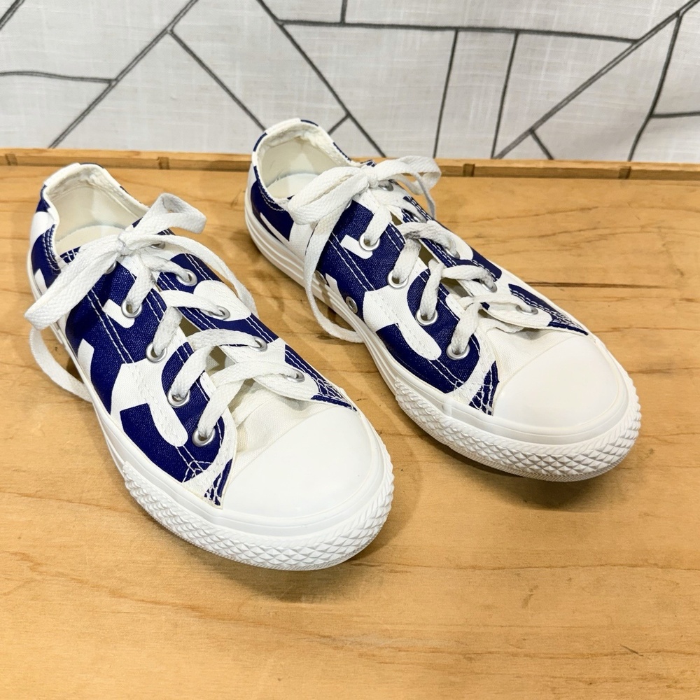 CONVERSE ALL STAR Screen Print Low Top Shoes Spell Out Youth Size 3